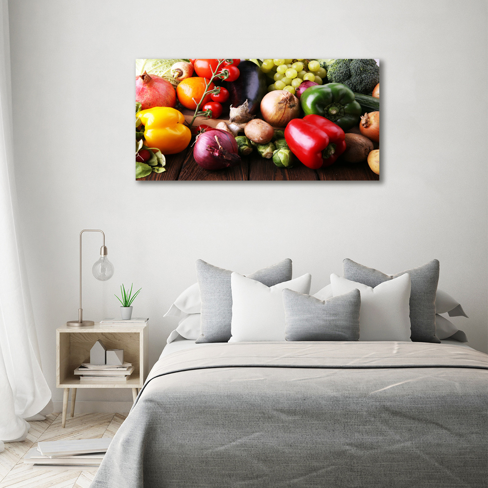 Canvas wall art Vegetables and fruits