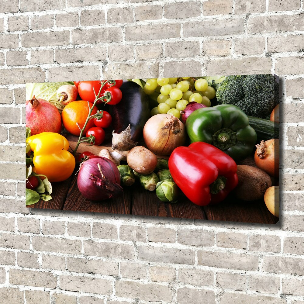 Canvas wall art Vegetables and fruits