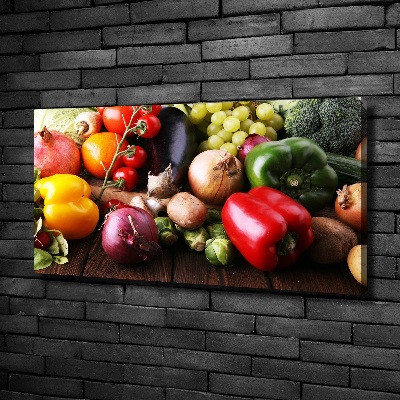 Canvas wall art Vegetables and fruits