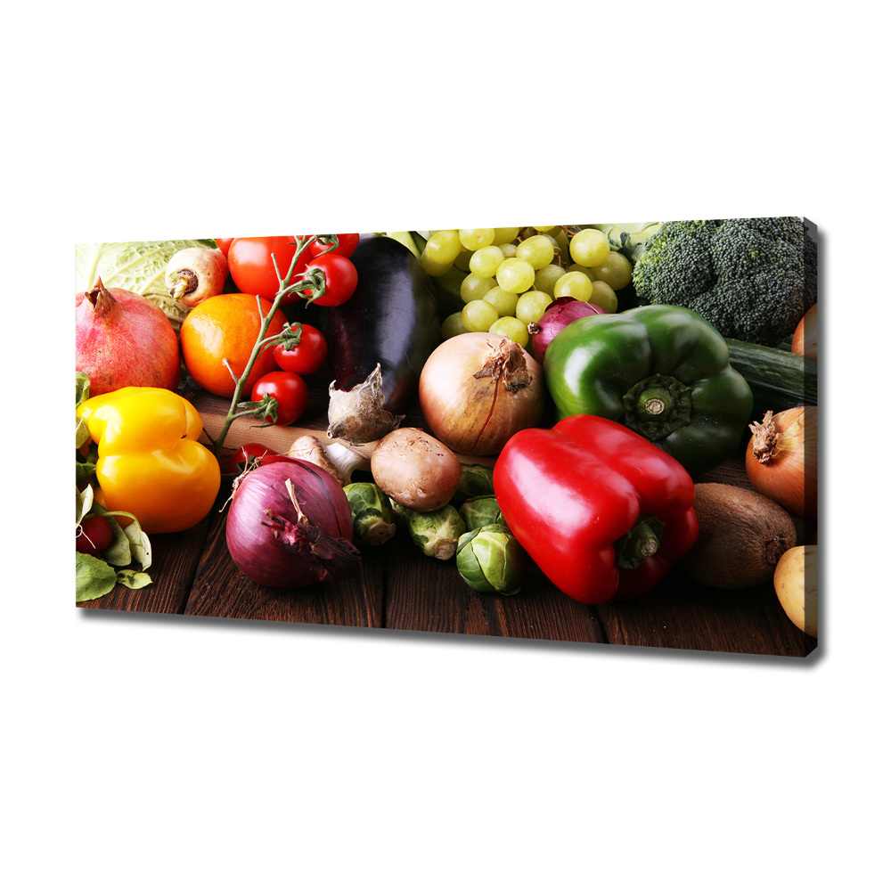 Canvas wall art Vegetables and fruits