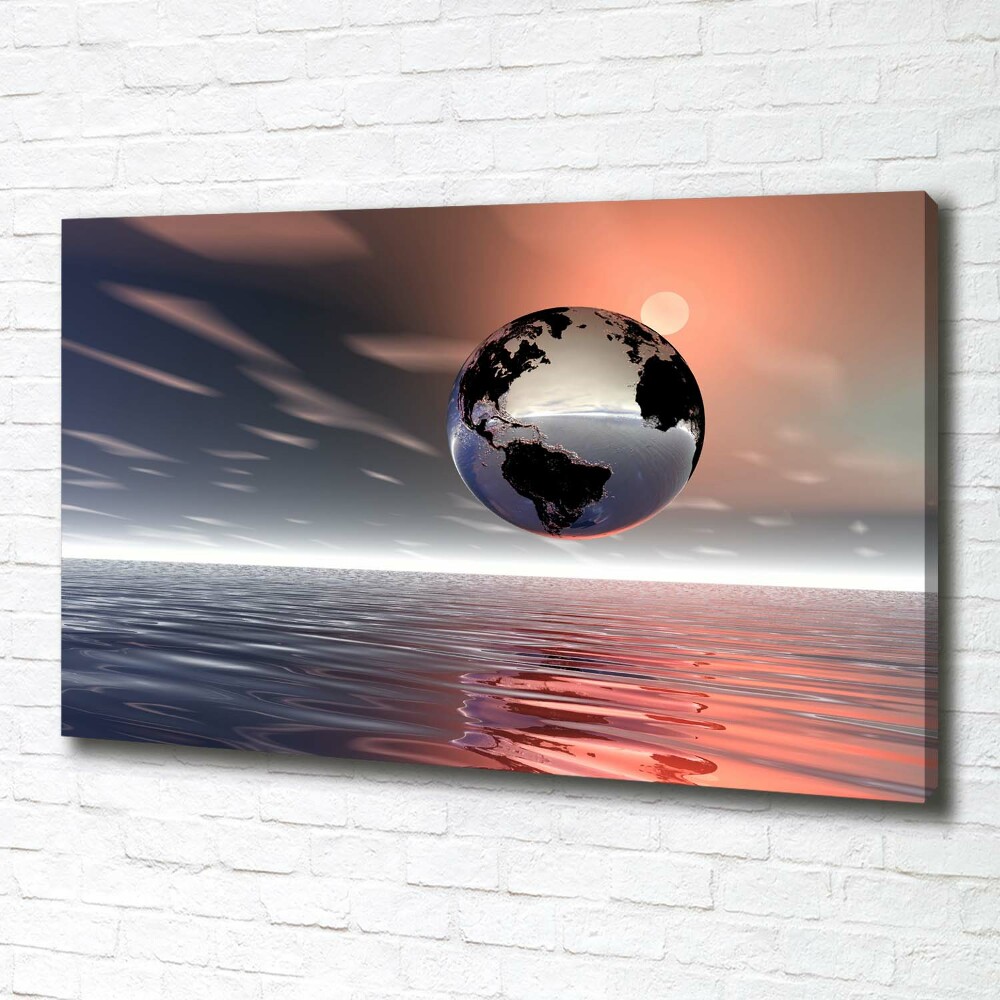 Canvas wall art Planet Earth