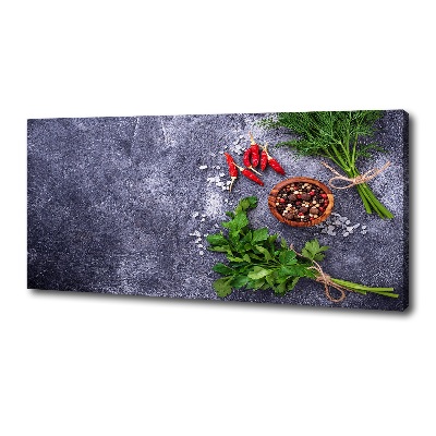 Canvas wall art Herbs and spices