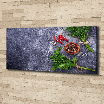 Canvas wall art Herbs and spices