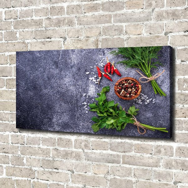 Canvas wall art Herbs and spices