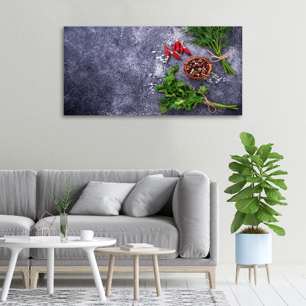 Canvas wall art Herbs and spices