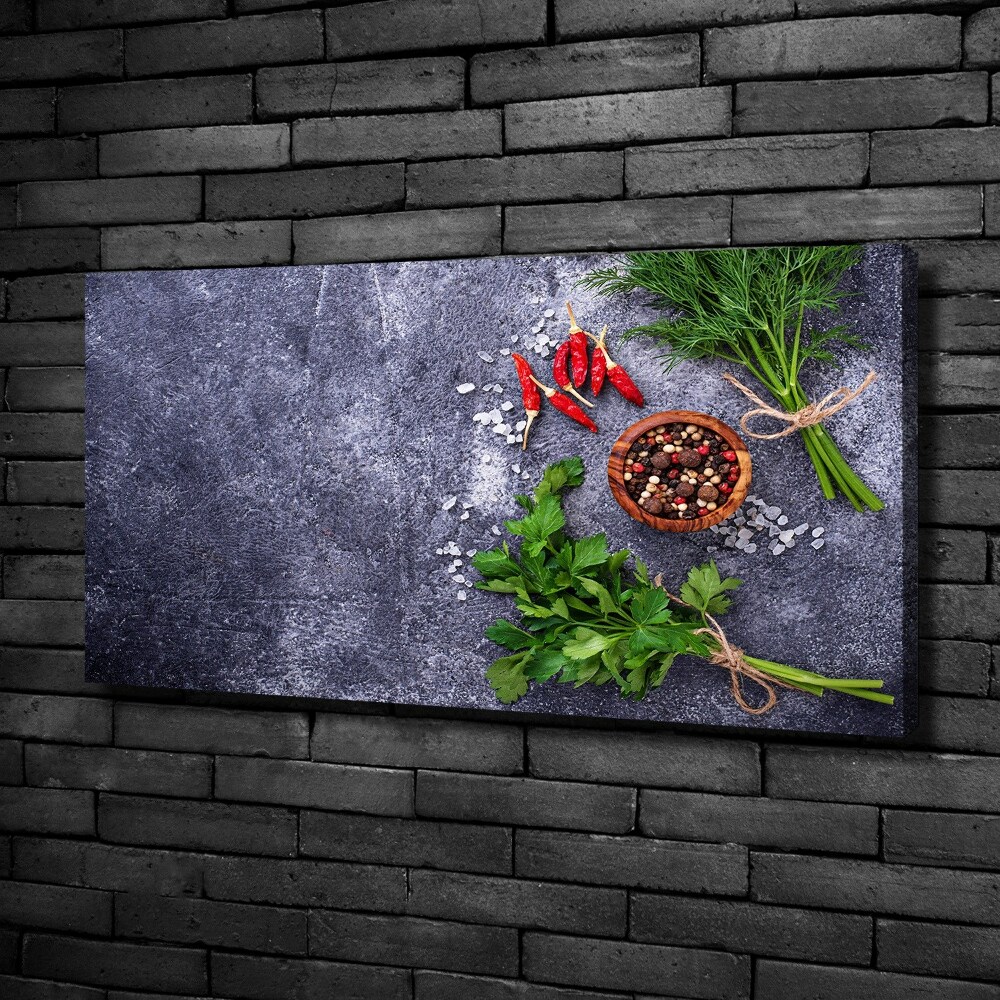 Canvas wall art Herbs and spices