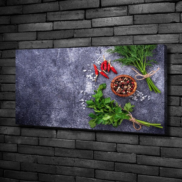 Canvas wall art Herbs and spices