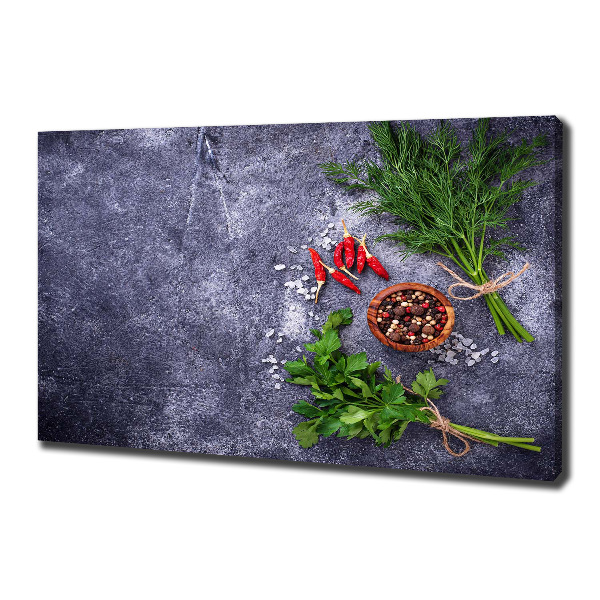 Canvas wall art Herbs and spices