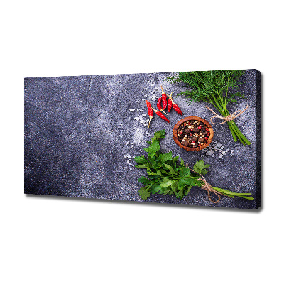 Canvas wall art Herbs and spices