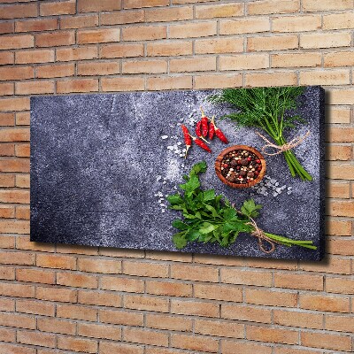 Canvas wall art Herbs and spices