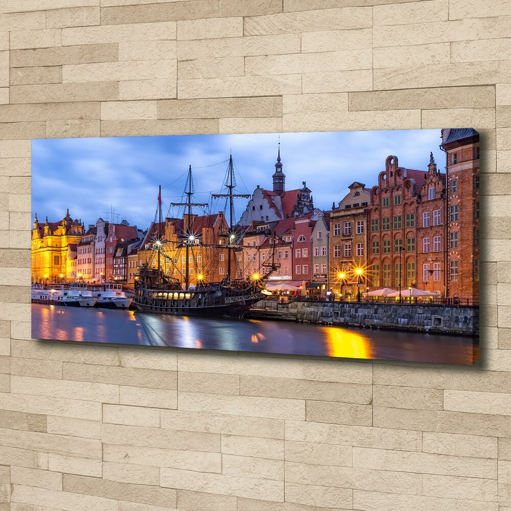 Canvas wall art Gdańsk Poland