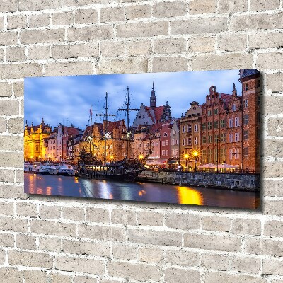 Canvas wall art Gdańsk Poland