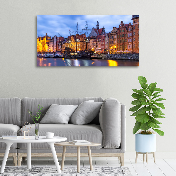 Canvas wall art Gdańsk Poland