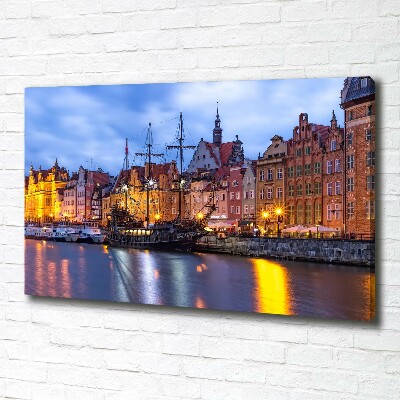 Canvas wall art Gdańsk Poland