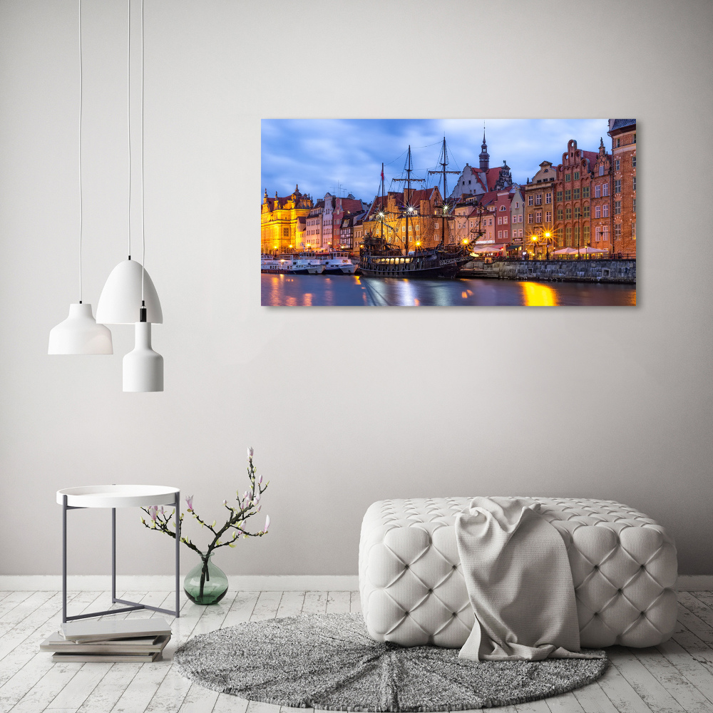 Canvas wall art Gdańsk Poland