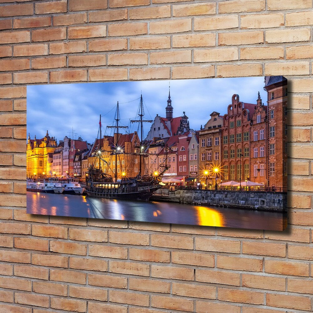 Canvas wall art Gdańsk Poland