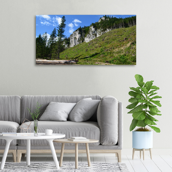 Canvas wall art Rocky peaks