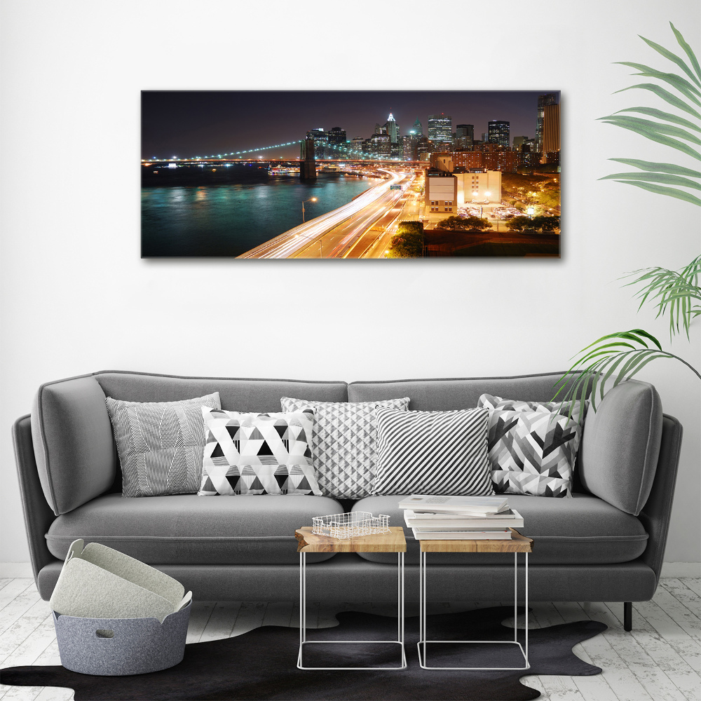 Canvas wall art New York at night