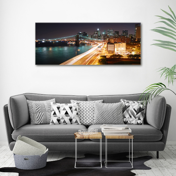 Canvas wall art New York at night