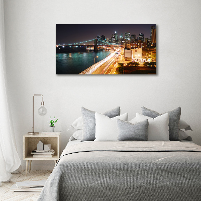 Canvas wall art New York at night