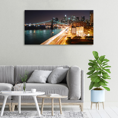 Canvas wall art New York at night