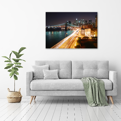 Canvas wall art New York at night