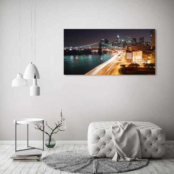 Canvas wall art New York at night