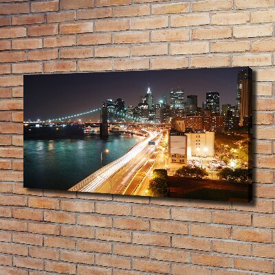 Canvas wall art New York at night