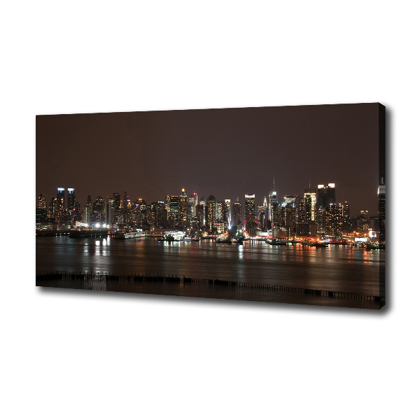 Canvas wall art New York at night