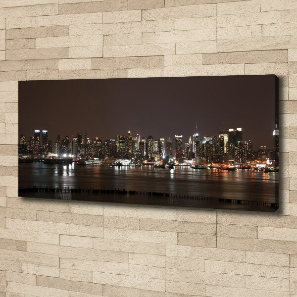 Canvas wall art New York at night