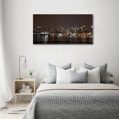 Canvas wall art New York at night