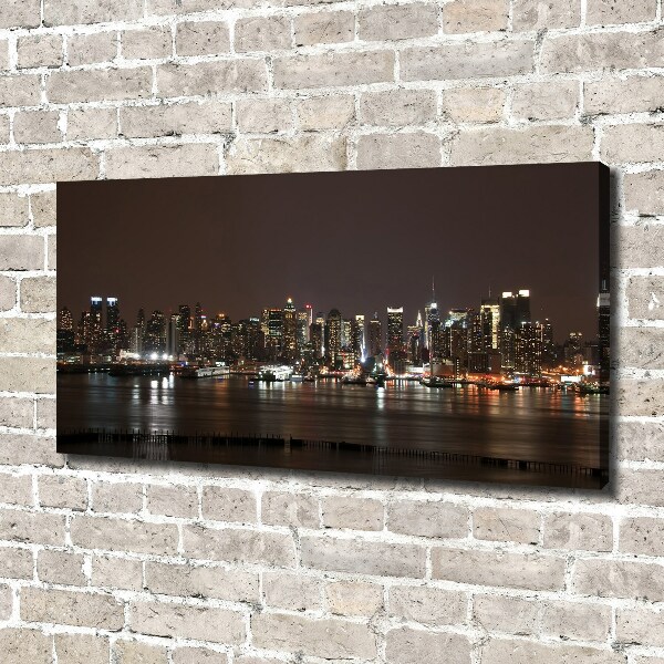 Canvas wall art New York at night