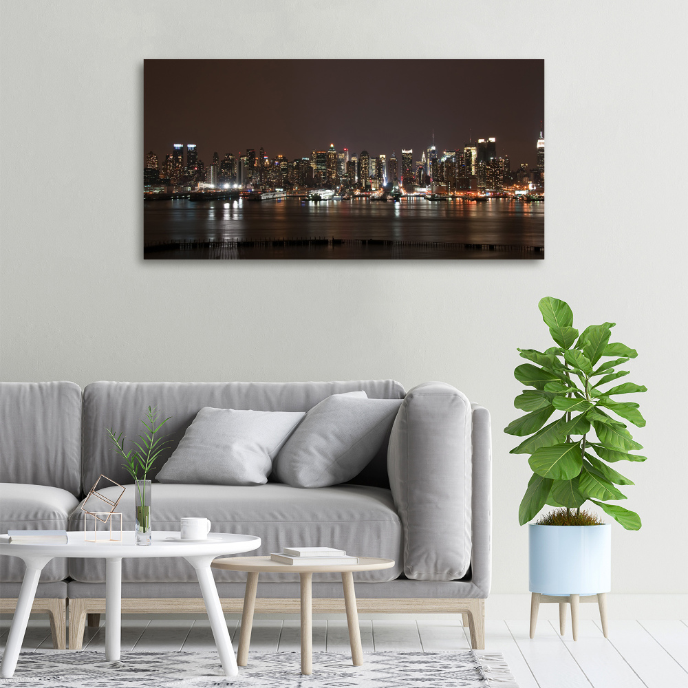 Canvas wall art New York at night