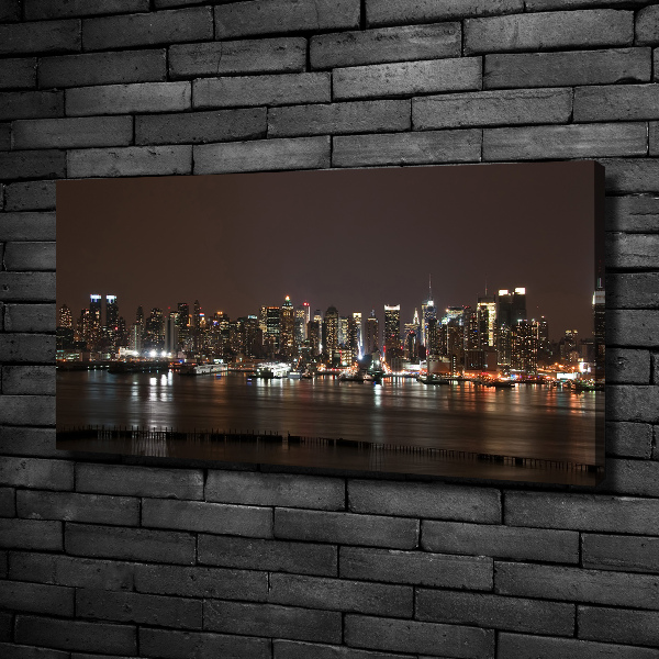 Canvas wall art New York at night