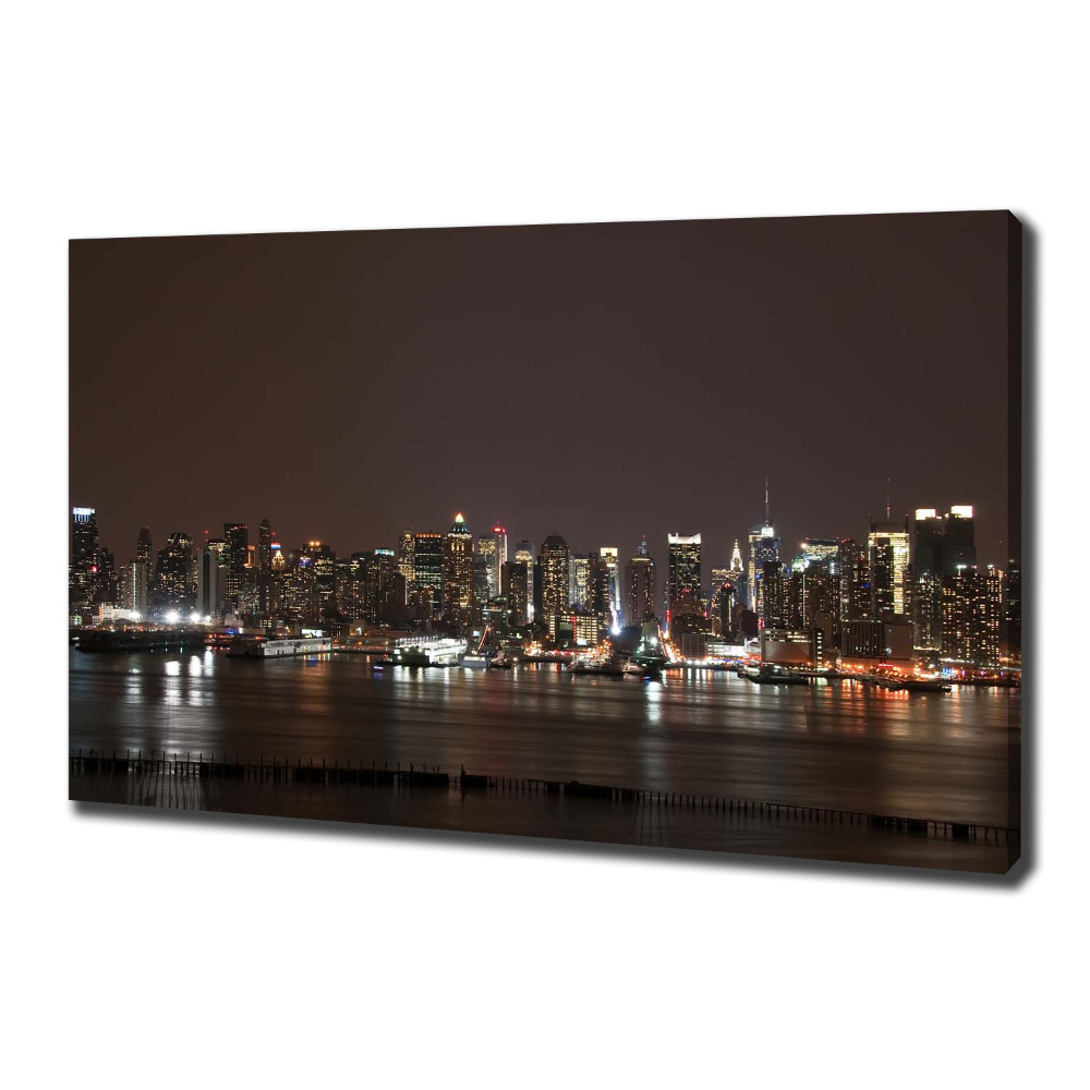 Canvas wall art New York at night