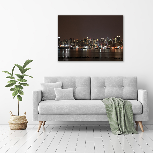 Canvas wall art New York at night