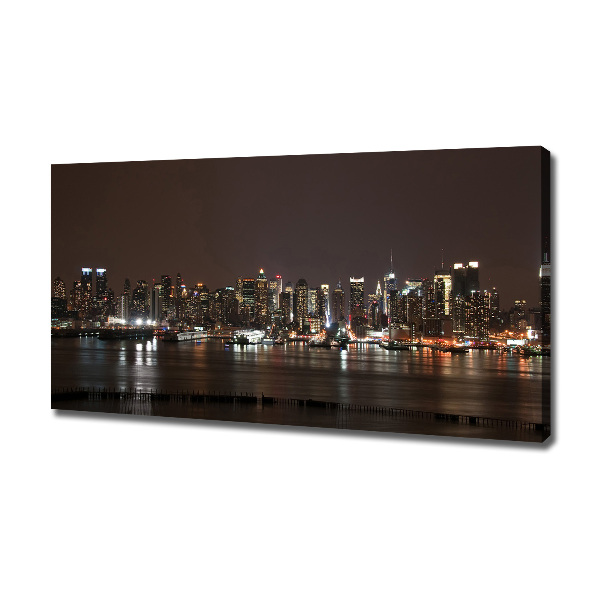 Canvas wall art New York at night