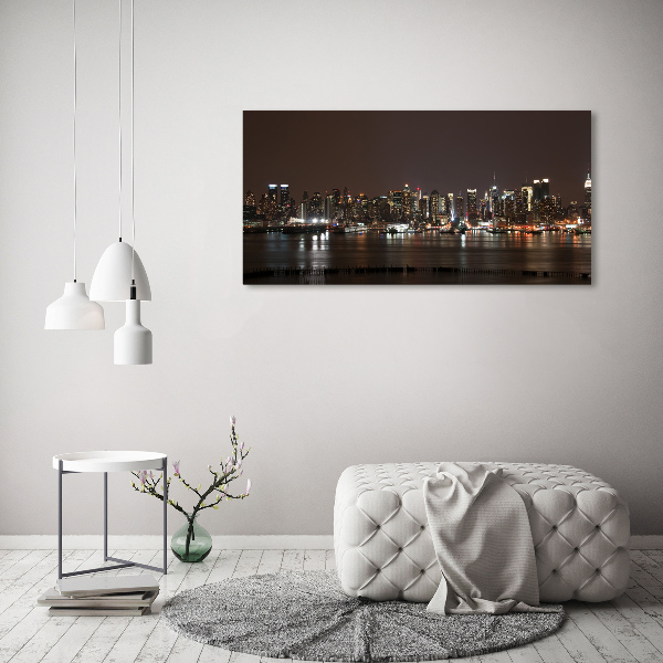 Canvas wall art New York at night