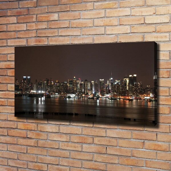 Canvas wall art New York at night