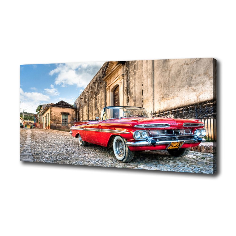 Canvas wall art Red Chevrolet