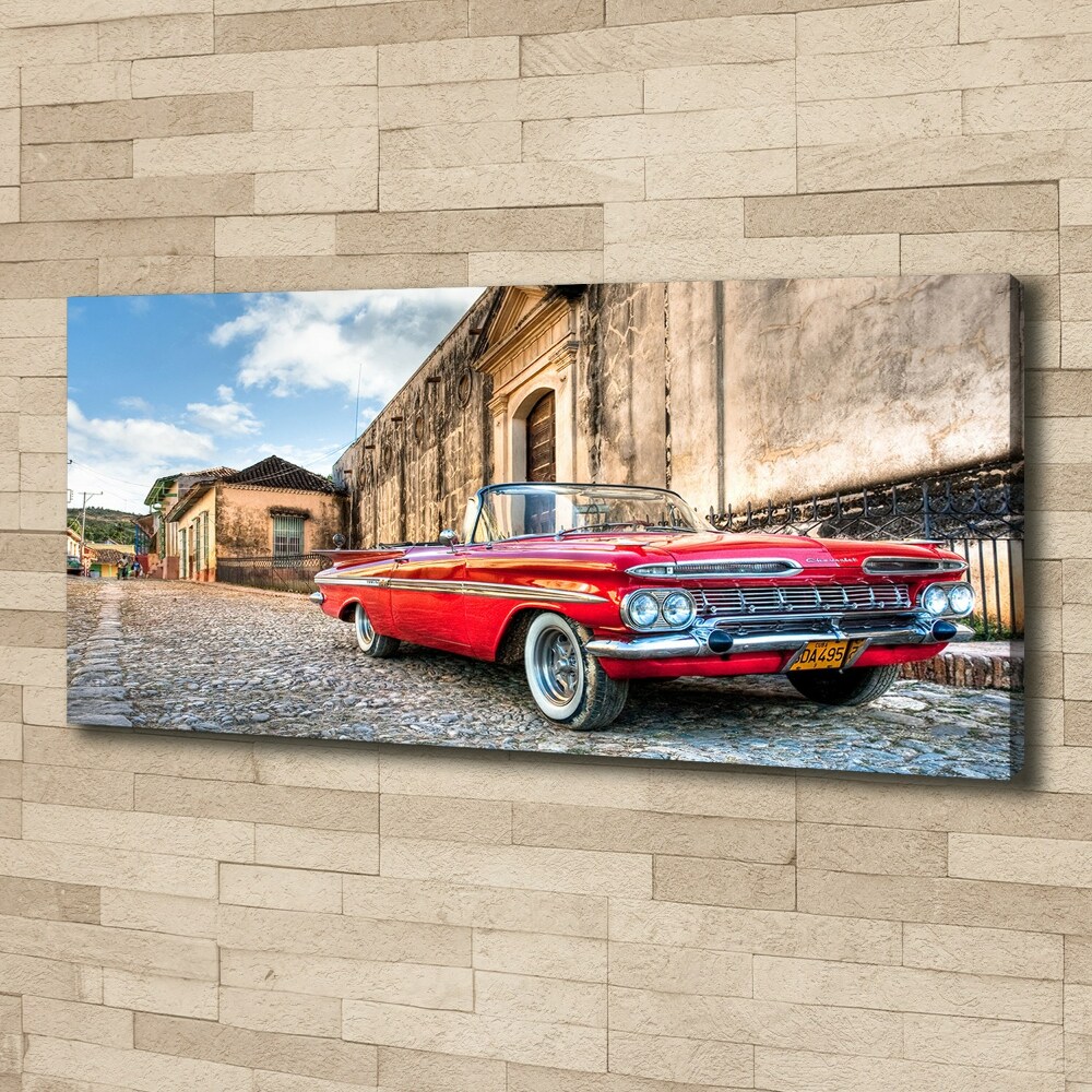 Canvas wall art Red Chevrolet