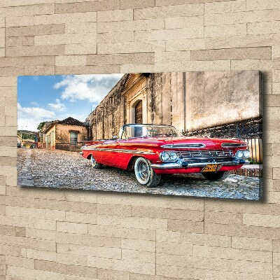 Canvas wall art Red Chevrolet