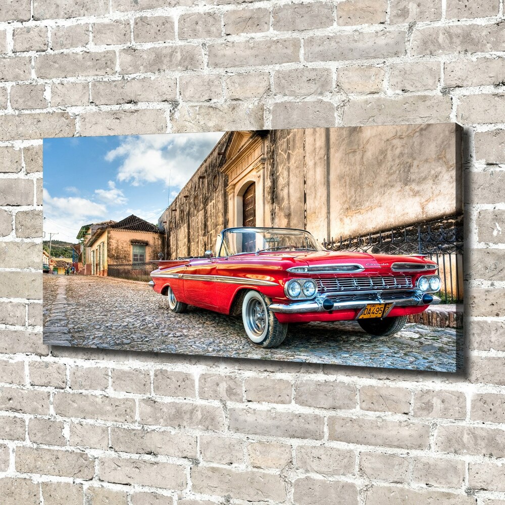 Canvas wall art Red Chevrolet