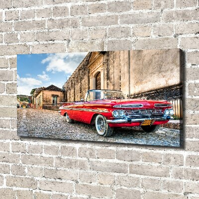 Canvas wall art Red Chevrolet