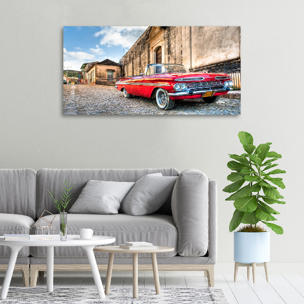 Canvas wall art Red Chevrolet