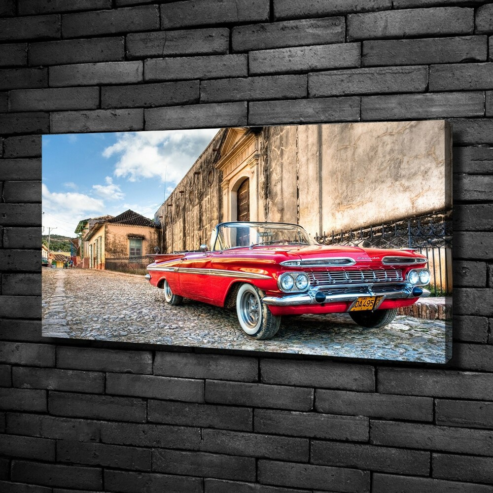 Canvas wall art Red Chevrolet