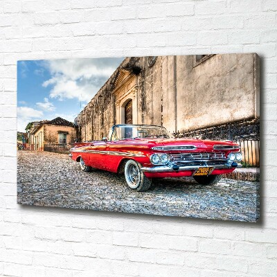 Canvas wall art Red Chevrolet