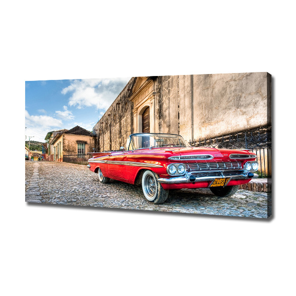 Canvas wall art Red Chevrolet