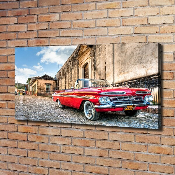 Canvas wall art Red Chevrolet