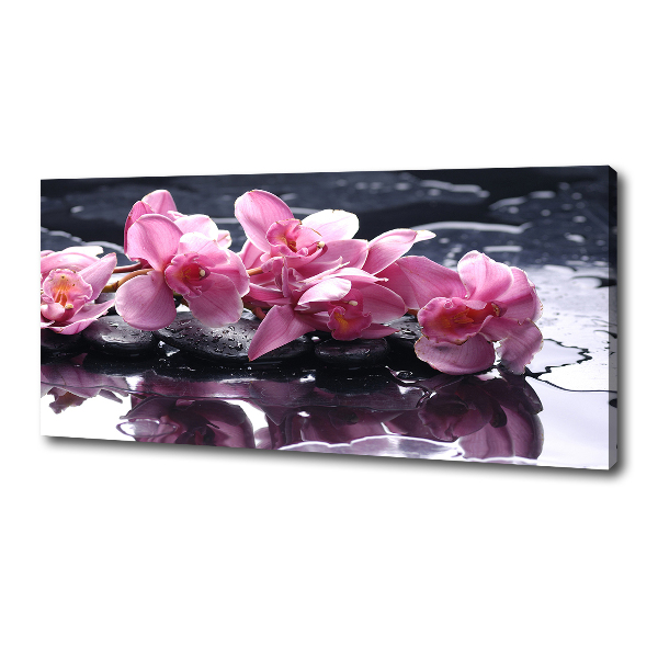 Canvas wall art Pink orchid